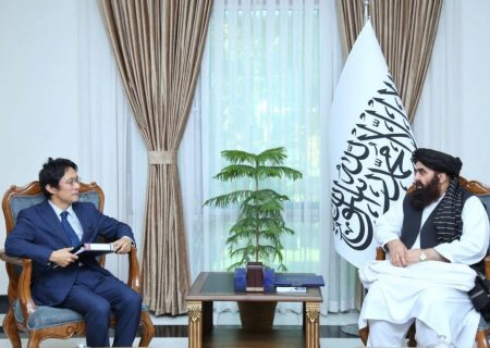 دیدار امیرخان متقی با کاردار جدید جاپان؛ تأکید کابل و توکیو بر گسترش همکاری‌های سیاسی و توسعه‌ای   