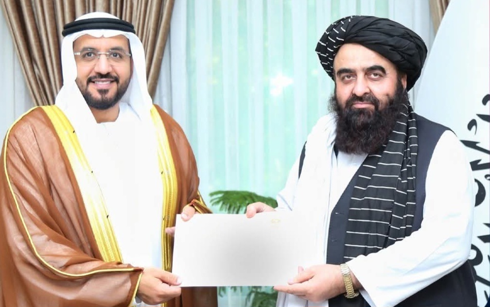 سفیر جدید امارات متحده عربی اعتبارنامه خود را به وزیر خارجه طالبان تقدیم کرد