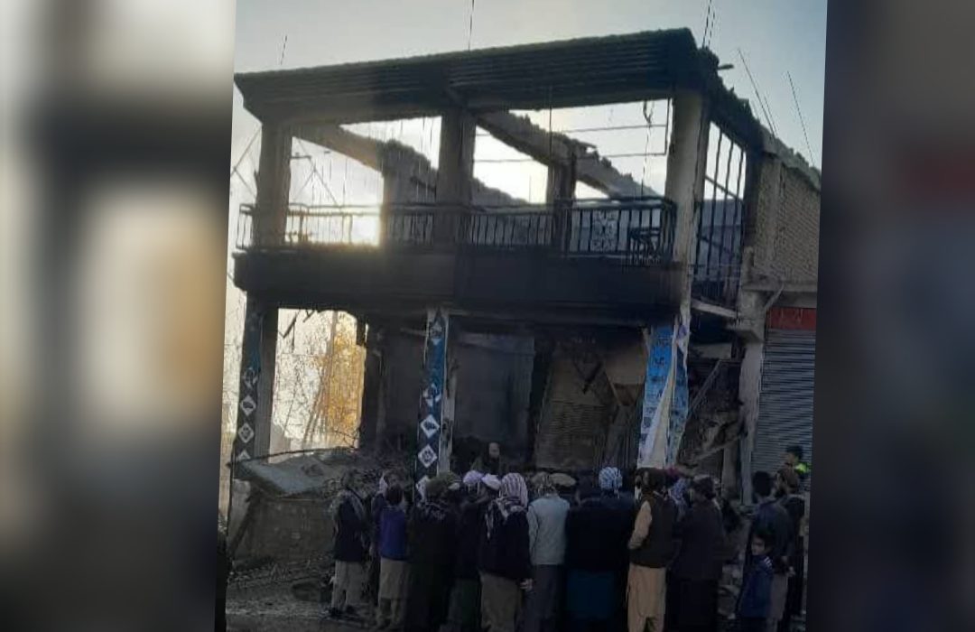 آتش‌سوزی در بازار ولسوالی یفتل بدخشان بیش از ۱۰ میلیون افغانی خسارت به‌ بار آورد   