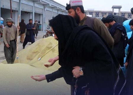 مقام‌های شرکت امارتی سپین‌زر قندوز از مندوی غله‌جات شهرک تجارتی سپین‌زر تالقان بازدید کردند