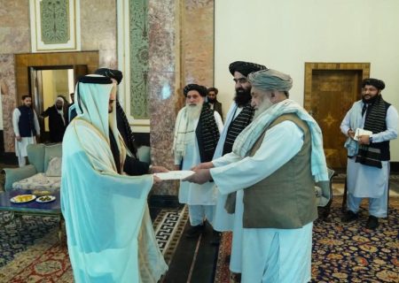 پذیرش اعتبارنامه سفیر جدید قطر در کابل؛ تأکید طالبان بر گسترش روابط دوجانبه