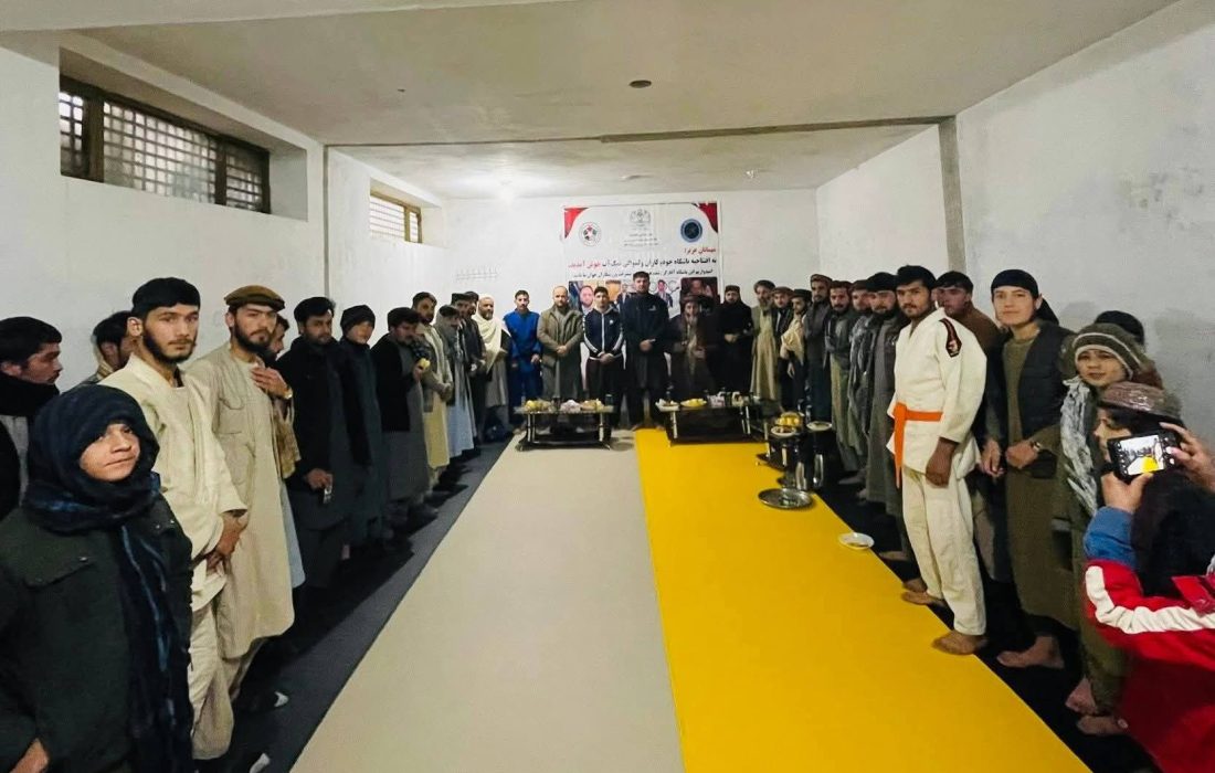 افتتاح رسمی باشگاه جودو کاران ولسوالی نمک‌آب در شهر تالقان مرکز تخار