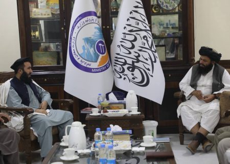 وزیر معادن و پطرولیوم طالبان با تیم کاری مقام ولایت بدخشان دیدار کرد