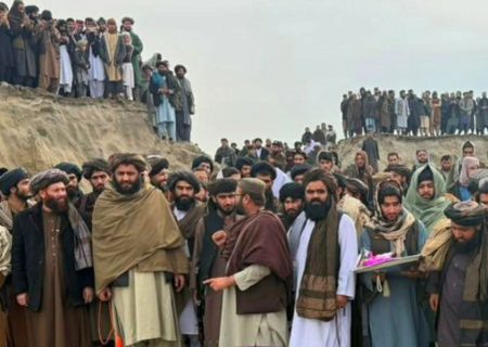 کار اعمار پل آهن‌کانکریتی بر دریای درقد تخار آغاز شد