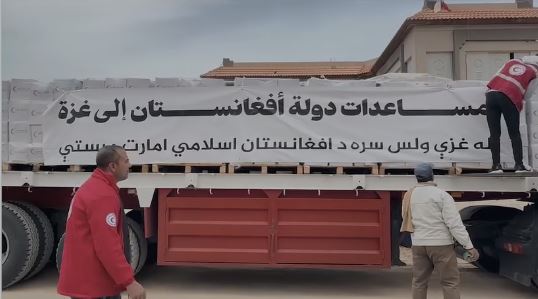 ارسال ۵۳۰ تُن کمک بشردوستانه از سوی طالبان به نوار غزه