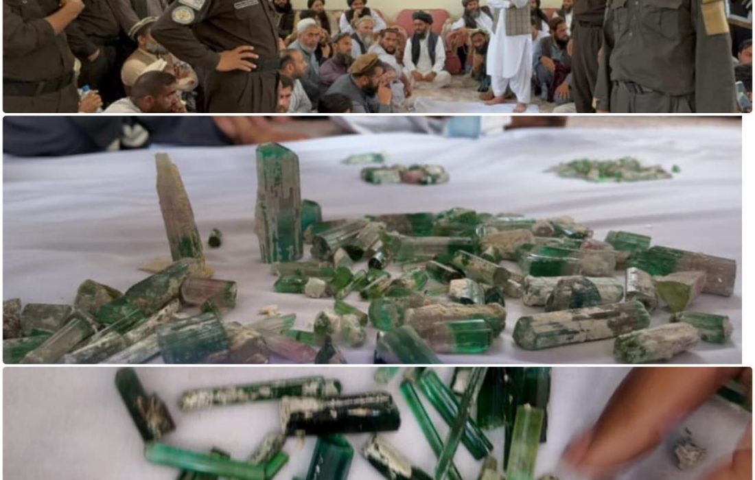 فروش ۲۴۲ کیلوگرام سنگ بیروج در داوطلبی معادن نورستان