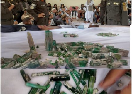 فروش ۲۴۲ کیلوگرام سنگ بیروج در داوطلبی معادن نورستان
