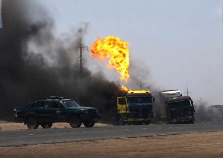 آتش‌سوزی گسترده در گمرک اسلام‌قلعه هرات