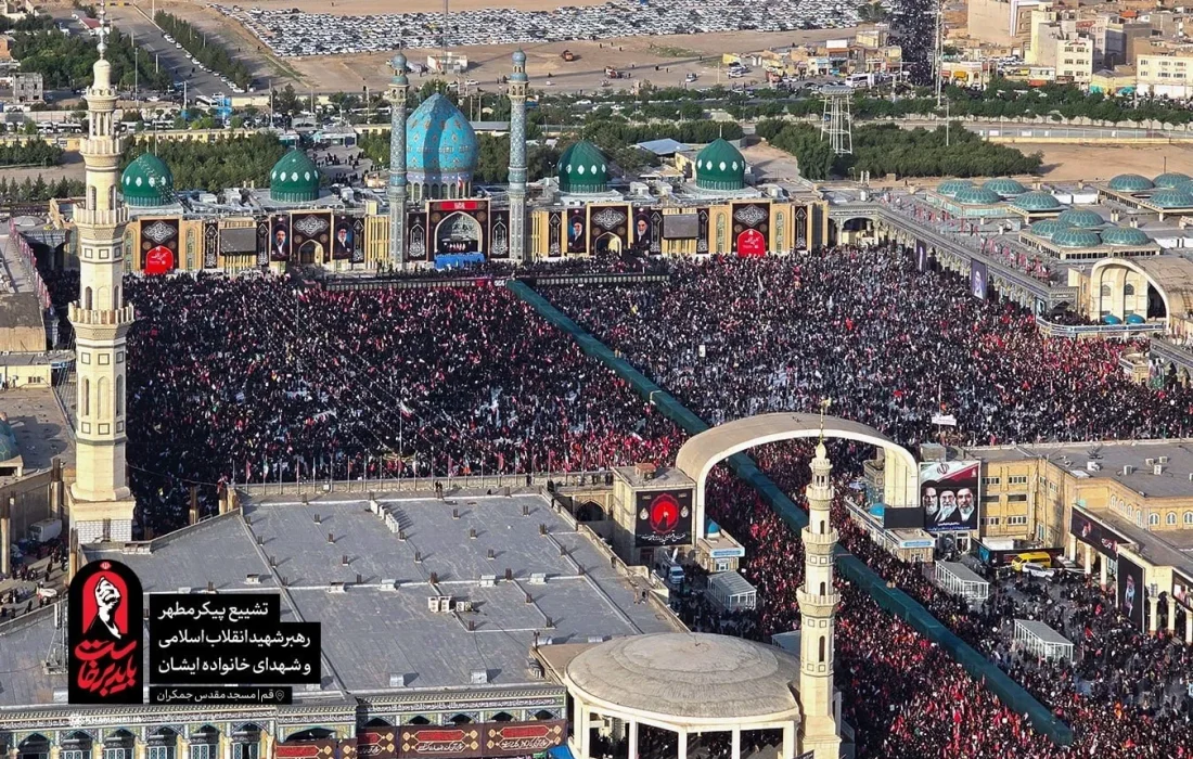تشییع تاریخی رهبر شهید انقلاب اسلامی با حضور گسترده مردم در قم