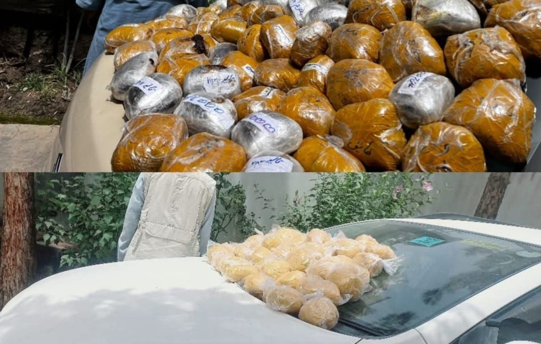 بازداشت دو قاچاقچی مواد مخدر با ۱۰۷ کیلوگرام تریاک در تخار