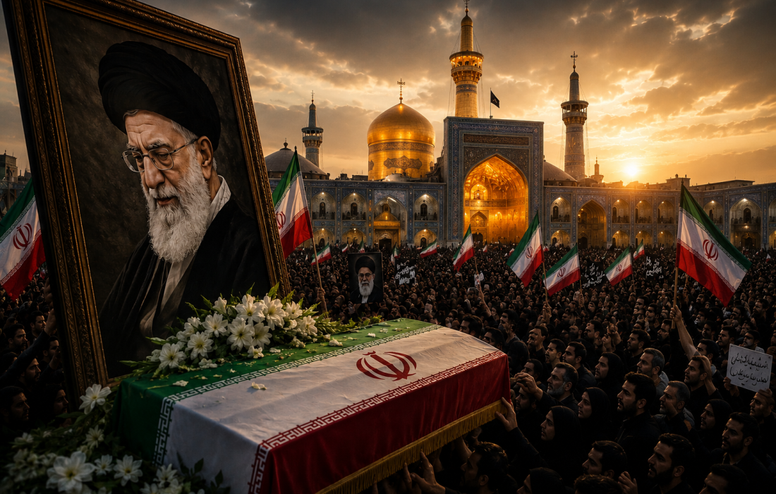 تن در خاک، نام در افلاک: ایران در آستانهٔ حماسهٔ وداع با رهبر شهید انقلاب اسلامی