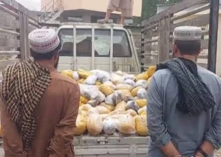 کشف بیش از ۷۰۰ کیلوگرم تریاک در بدخشان؛ طالبان دو نفر را بازداشت کردند