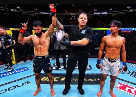 فرید بشارت با شکست حریف امریکایی، رکورد شکست‌ناپذیری خود در مسابقات UFC را حفظ کرد