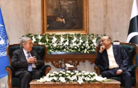 زرداری در دیدار با گوترش بر جلوگیری از استفاده از خاک افغانستان علیه پاکستان تأکید کرد