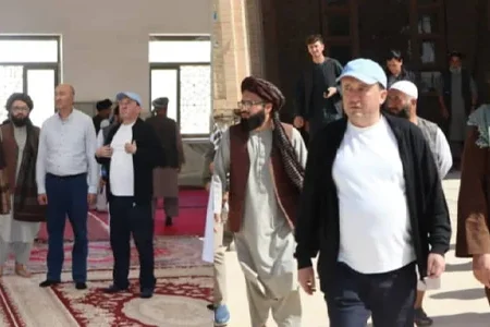 هیأت فرهنگی اوزبیکستان برای بررسی و بازسازی آبدات تاریخی به سرپل سفر کرد